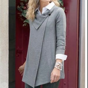 Soft Surroundings Women's Miranda Wool Blend Cardigan Pullover Sweater Medium